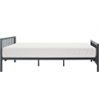 ClickDecor Evans Modern Metal Platform King Bed in Black