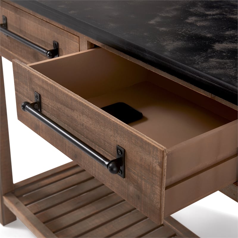 ClickDecor Eugene Console Table Brown