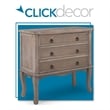 ClickDecor Thomas 3 Drawer Chest Gray