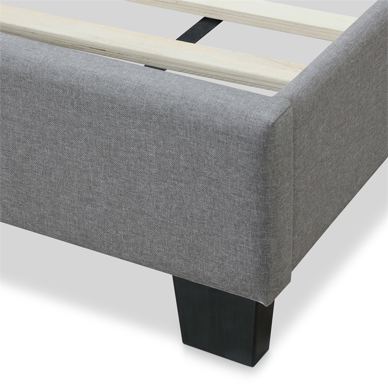 ClickDecor Hudson Upholstered Bed King Gray