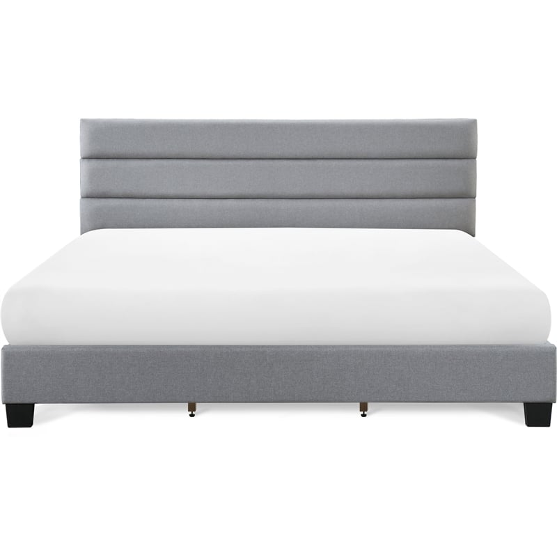 ClickDecor Hudson Upholstered Bed King Gray