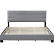 ClickDecor Hudson Upholstered Bed King Gray