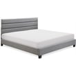 ClickDecor Hudson Upholstered Bed King Gray
