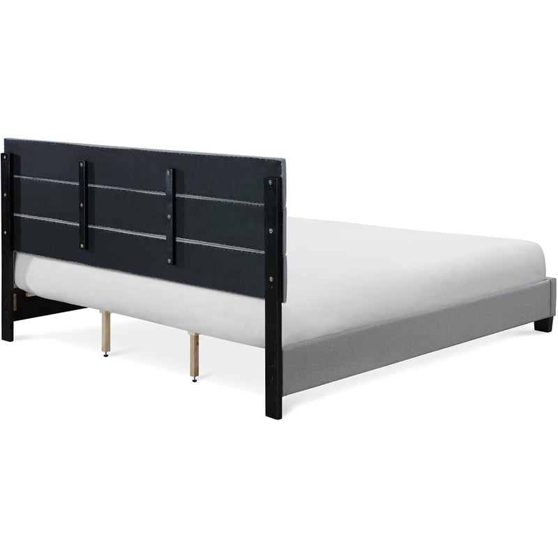 ClickDecor Hudson Upholstered Bed King Gray