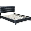 ClickDecor Hudson Leather Bed Queen Black