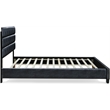 ClickDecor Hudson Leather Bed Queen Black