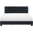 ClickDecor Hudson Leather Bed King Black