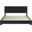ClickDecor Hudson Leather Bed King Black