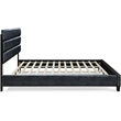 ClickDecor Hudson Leather Bed King Black
