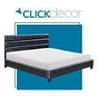 ClickDecor Hudson Leather Bed King Black