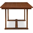 ClickDecor Wesley Extendable Dining Table Brown