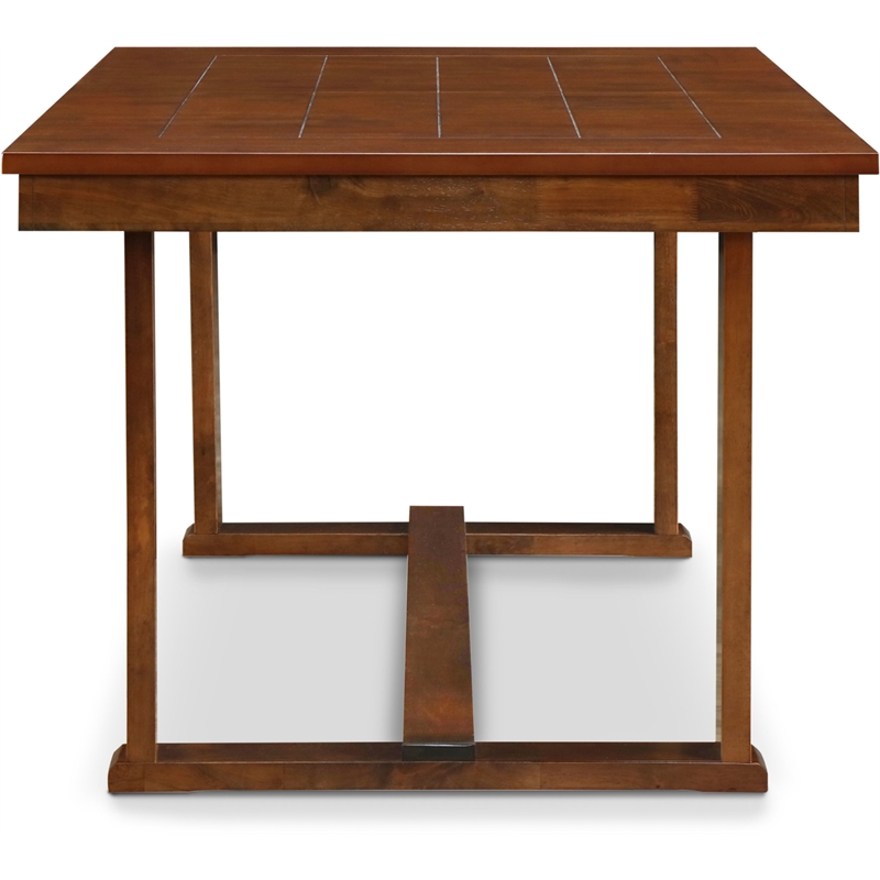ClickDecor Wesley Extendable Dining Table Brown