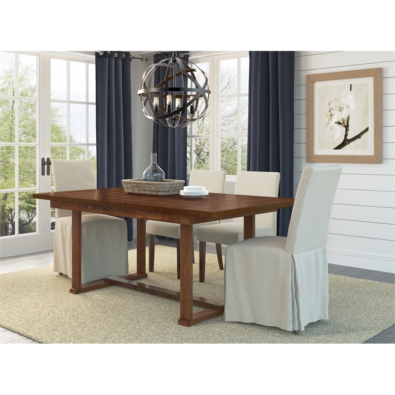 ClickDecor Wesley Extendable Dining Table Brown