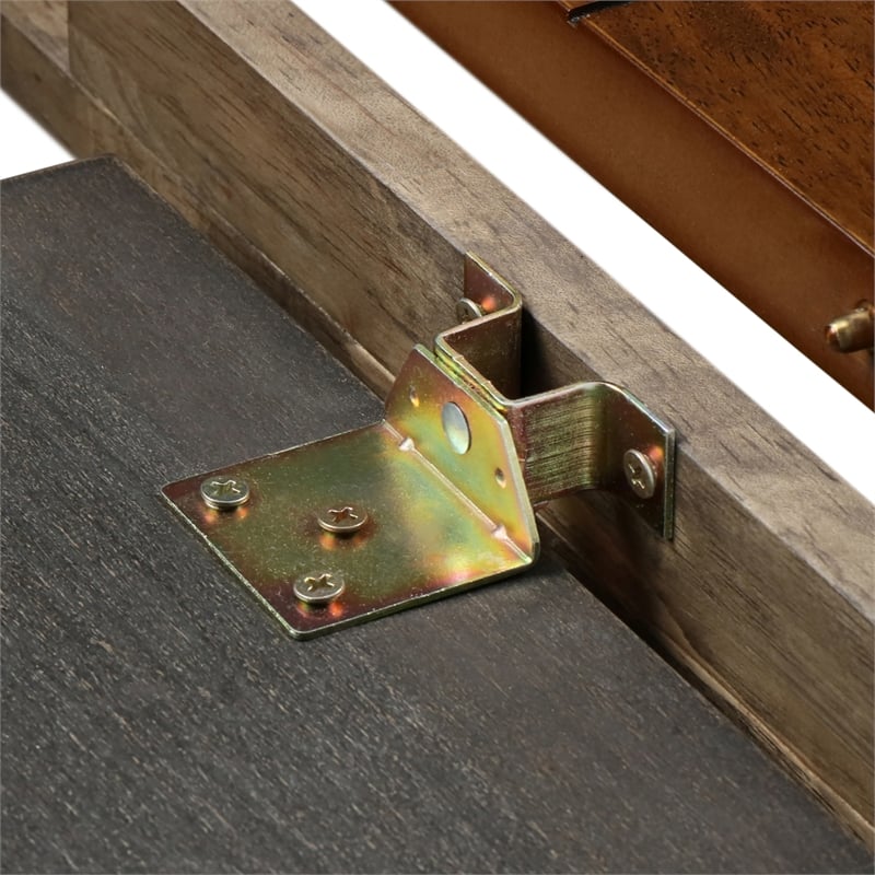 ClickDecor Wesley Extendable Dining Table Brown