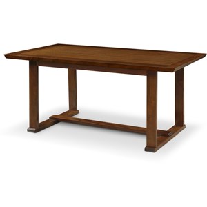 ClickDecor Vaughn Dining Table Brown