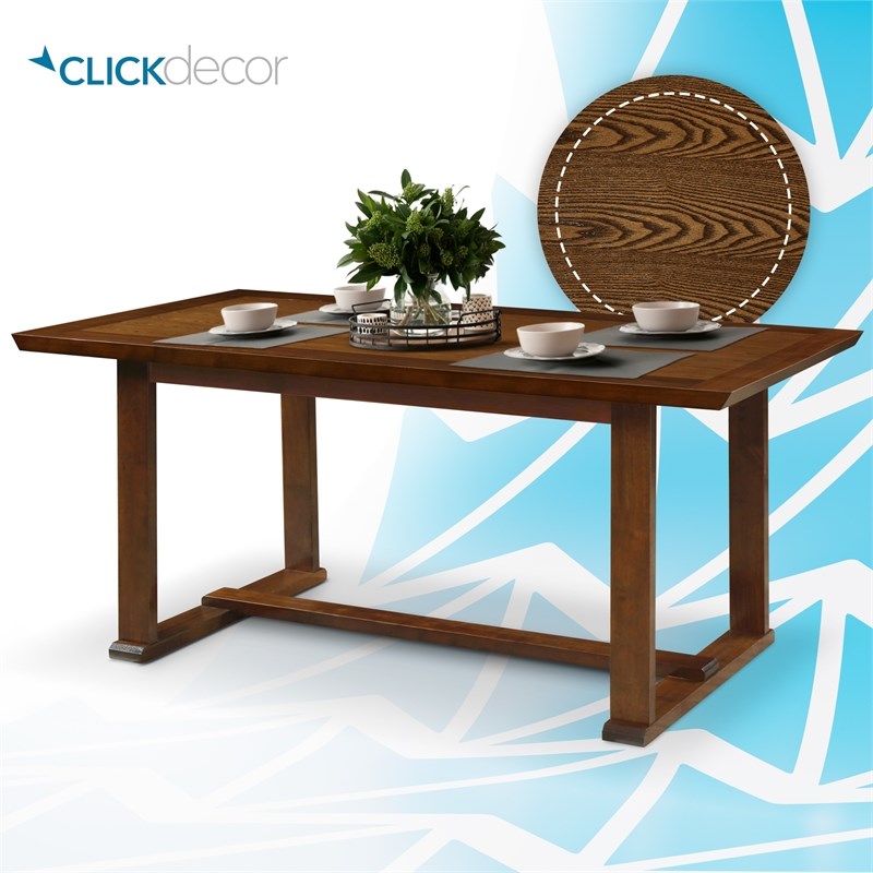 ClickDecor Vaughn Dining Table Brown