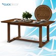 ClickDecor Vaughn Dining Table Brown