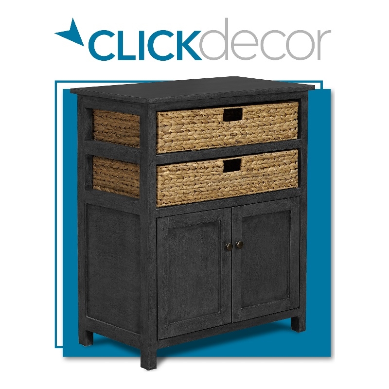 ClickDecor Nelson Storage Cabinet Dark Gray