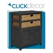 ClickDecor Nelson Storage Cabinet Dark Gray