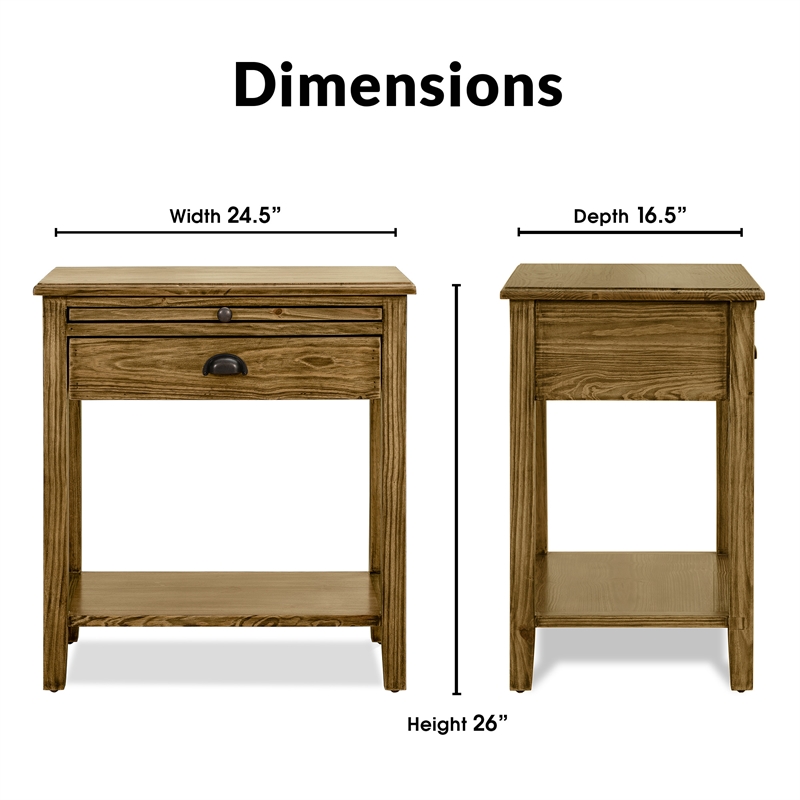 ClickDecor Murphy End Table Brown