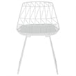 Adore Decor Vivi Metal Dining Side Chair in French White (Set of 2)