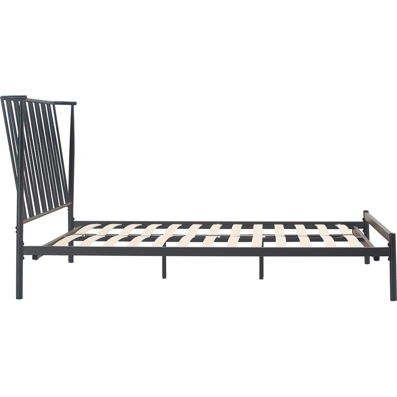 Adore Decor Stella Metal King Bed - Black