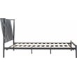Adore Decor Stella Metal King Bed - Black