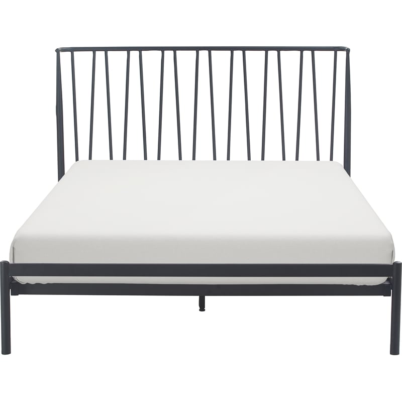 Adore Decor Stella Metal King Bed - Black