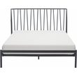 Adore Decor Stella Metal King Bed - Black