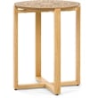 Adore Decor Dahlia Side Table in Natural