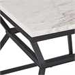 Adore Decor Audrey Marble Accent Table in Black