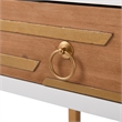 Adore Decor Jupiter Modern 2-Drawer Wood Desk Console Table in White