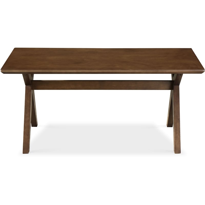 Adore Decor Lukas Farmhouse Wood Coffee Table in Brown