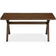 Adore Decor Lukas Farmhouse Wood Coffee Table in Brown