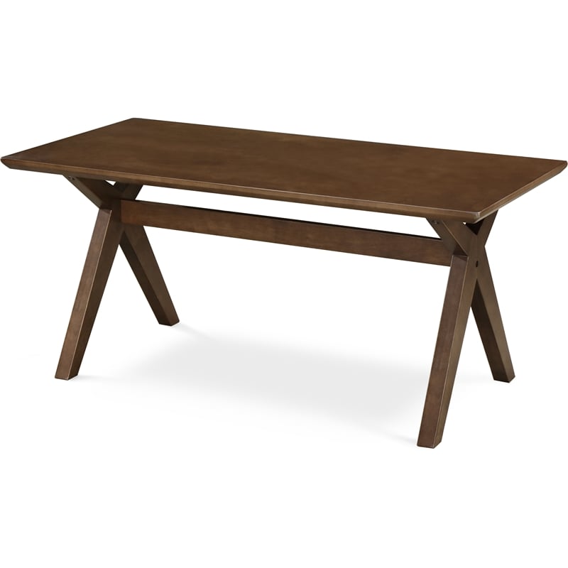 Adore Decor Lukas Farmhouse Wood Coffee Table in Brown