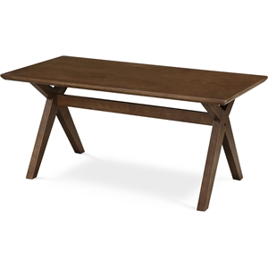 Adore Decor Lukas Farmhouse Wood Coffee Table in Brown