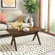 Adore Decor Lukas Farmhouse Wood Coffee Table in Brown