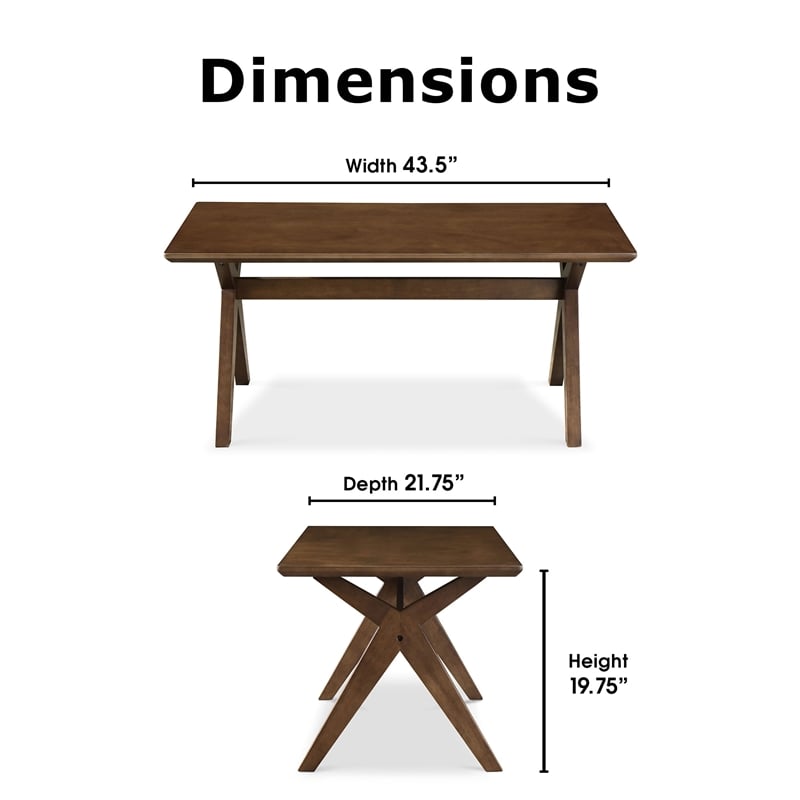 Adore Decor Lukas Farmhouse Wood Coffee Table in Brown