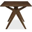 Adore Decor Lukas Farmhouse Wood Dining Table Brown