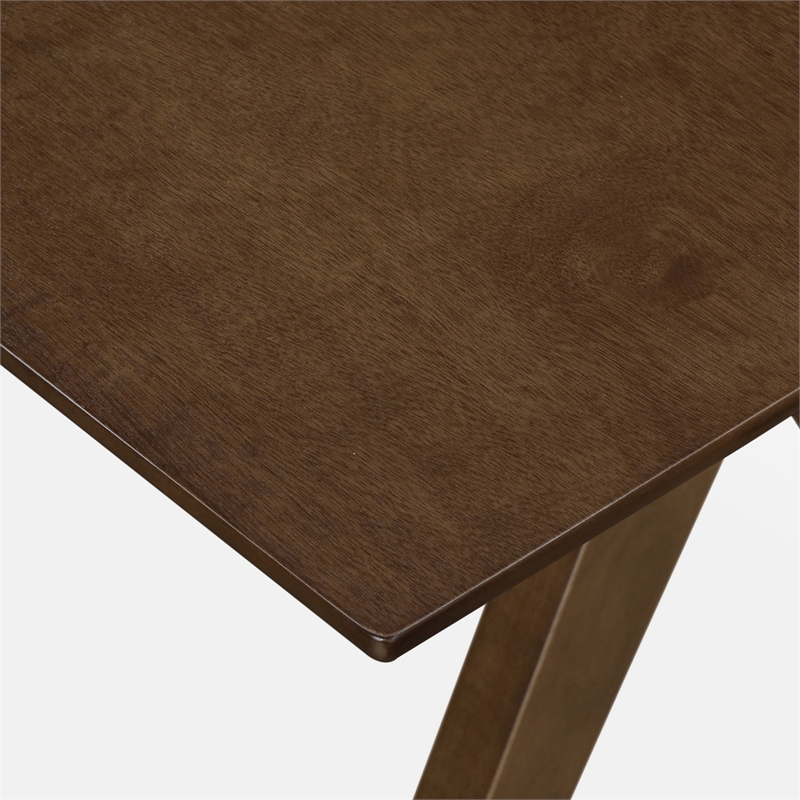 Adore Decor Lukas Farmhouse Wood Dining Table Brown