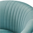 Adore Decor Leone Modern Tufted Velvet Accent Chair in Teal Blue