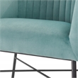Adore Decor Leone Modern Tufted Velvet Accent Chair in Teal Blue