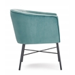 Adore Decor Leone Modern Tufted Velvet Accent Chair in Teal Blue