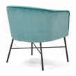 Adore Decor Leone Modern Tufted Velvet Accent Chair in Teal Blue