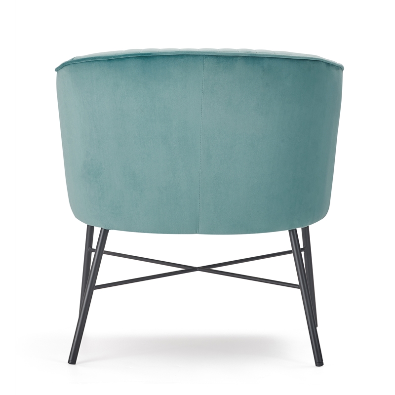Adore Decor Leone Modern Tufted Velvet Accent Chair in Teal Blue