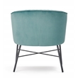 Adore Decor Leone Modern Tufted Velvet Accent Chair in Teal Blue