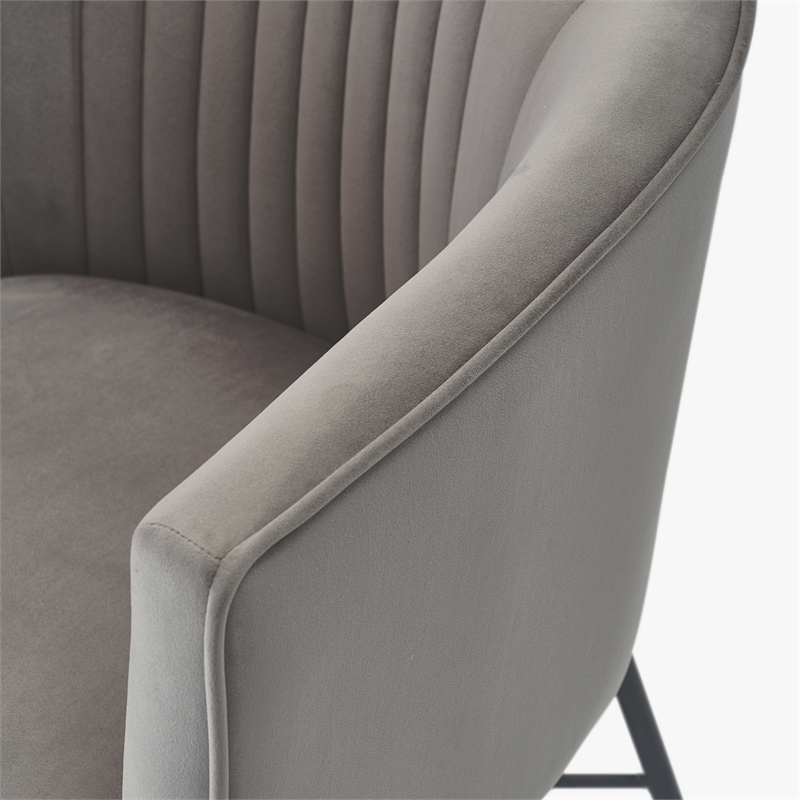 Adore Decor Leone Modern Tufted Velvet Accent Chair In Gray Chr10120b - Modern Tufted Grey Accent Chair Adore Decor Leone Modern Tufted Velvet Accent Chair In Gray Chr10120b - Modern Tufted Grey Accent Chair