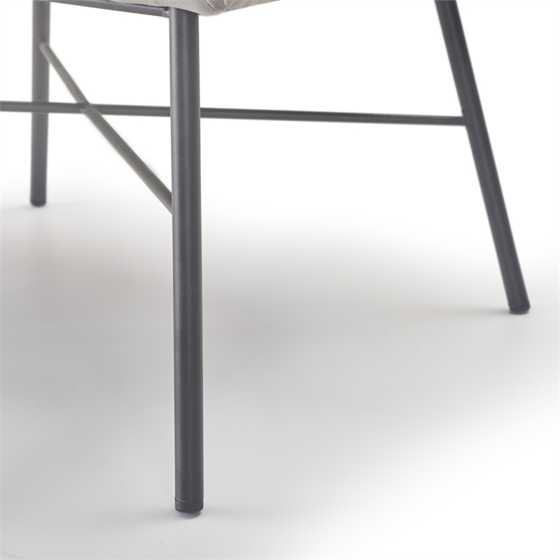 Adore Decor Leone Tufted Accent Chair Gray Chr10120b