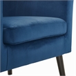 Adore Decor Ivey Modern Tufted Velvet Accent Chair in Blue