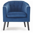 Adore Decor Ivey Modern Tufted Velvet Accent Chair in Blue